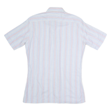 RESISTO Mens Shirt Blue 80s Striped S