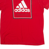 ADIDAS Mens T-Shirt Red L