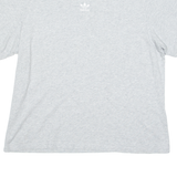 ADIDAS ORIGINALS Womens T-Shirt Grey UK 10