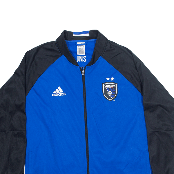 ADIDAS San Jose Quakes Track USA Jacket Blue Colourblock Mens 2XL