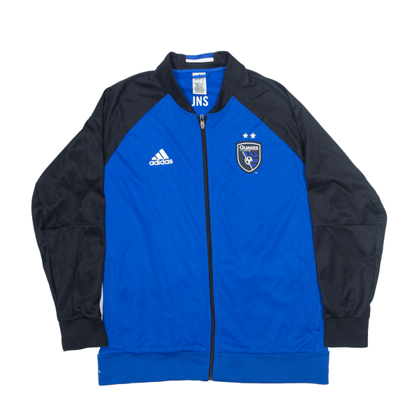 ADIDAS San Jose Quakes Track USA Jacket Blue Colourblock Mens 2XL