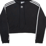 ADIDAS ORIGINALS Womens Black Hoodie UK 10