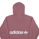 ADIDAS ORIGINALS Womens Maroon Hoodie UK 10