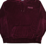 PUMA Womens Maroon Hoodie UK 14