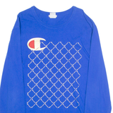 CHAMPION Heritage Mens T-Shirt Blue Long Sleeve L