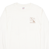 ANVIL Workwear Mens T-Shirt Cream Long Sleeve L