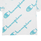 CHAMPION All Over Print Mens T-Shirt Grey M