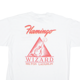ONEITA Flamingo Wizard Hilton Laughlin Mens T-Shirt White USA L