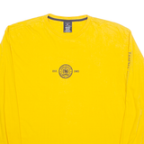TOMMY HILFIGER American Classic Mens T-Shirt Yellow Long Sleeve USA XL