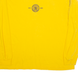 TOMMY HILFIGER American Classic Mens T-Shirt Yellow Long Sleeve USA XL