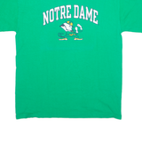 CHAMPION Notre Dame Mens T-Shirt Green USA M