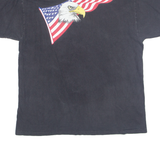 HANES BEEFY T Air Force Reserve Mens T-Shirt Grey USA L