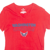 FANATICS WASHINGTON CAPITALS Womens T-Shirt Red USA L