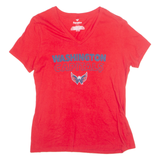 FANATICS WASHINGTON CAPITALS Womens T-Shirt Red USA L