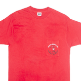 ANVIL Mens T-Shirt Red L