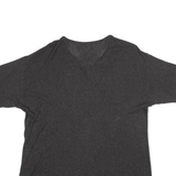 BASIC BY POMME Mens T-Shirt Grey Button Neck M