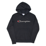 CHAMPION Mens Black Hoodie S