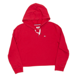 TOMMY JEANS Cropped Womens Red Hoodie XL