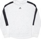 ADIDAS Cropped Womens Grey Hoodie L