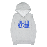 CHAMPION College Of Alameda Womens Grey Hoodie USA S