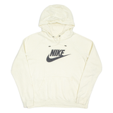 NIKE Womens Yellow Hoodie L