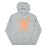 NIKE Cowboy Football Mens Grey Hoodie USA M