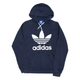 ADIDAS Mens Blue Hoodie S