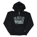 CHAMPION Ohio University Mens Black Hoodie Full Zip M