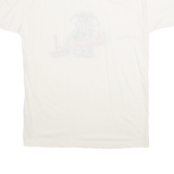 FURIOSO Cartoon Elephant Print Mens T-Shirt White S