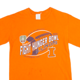 Fight Hunger Bowl Illinois Football Mens T-Shirt Orange USA S