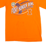 Fight Hunger Bowl Illinois Football Mens T-Shirt Orange USA S