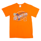 Fight Hunger Bowl Illinois Football Mens T-Shirt Orange USA S