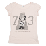 DISNEY Minnie Mouse Womens T-Shirt Pink S