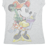 DISNEY Minnie Mouse Womens T-Shirt Grey S