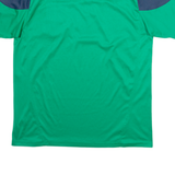 Mens T-Shirt Green 90s V-Neck L