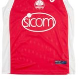 CHAMPION Basket Melzo Mens Jersey Red 90s V-Neck L