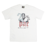 TUPAC SHAKUR Mens Band T-Shirt White M