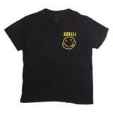 NIRVANA Mens Band T-Shirt Black L