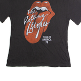 THE ROLLING STONES Womens Band T-Shirt Black 2XL