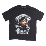 2PAC Mens Band T-Shirt Black S
