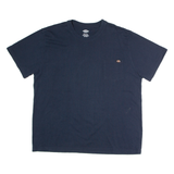 DICKIES Mens T-Shirt Blue 2XL