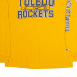 Toledo Rockets Mens T-Shirt Yellow Long Sleeve USA M