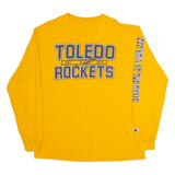 Toledo Rockets Mens T-Shirt Yellow Long Sleeve USA M