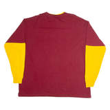 CHAMPS Trojans Mens T-Shirt Maroon Long Sleeve USA XL