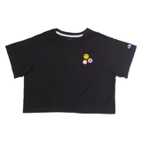 CHAMPION Crop Womens T-Shirt Black XL