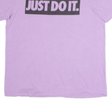 NIKE Mens T-Shirt Purple L