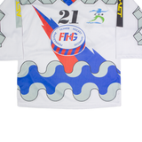 INTERHOCKEY Ticinese Hockey Mens Jersey White Long Sleeve USA V-Neck XL