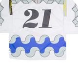 INTERHOCKEY Ticinese Hockey Mens Jersey White Long Sleeve USA V-Neck XL