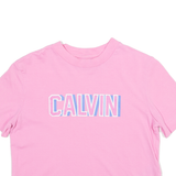 CALVIN KLEIN JEANS Cropped Womens T-Shirt Pink XS