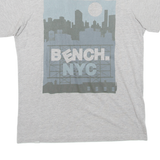 BENCH NYC Mens T-Shirt Grey USA Crew Neck M